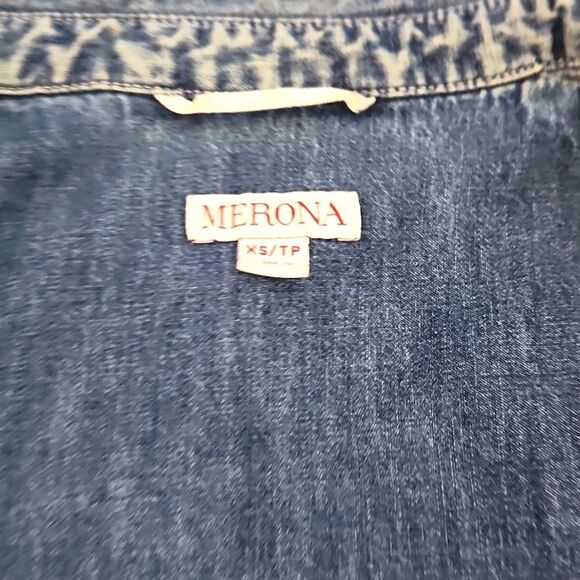 Merona Denim Button-Up Shirt - Picture 4 of 4